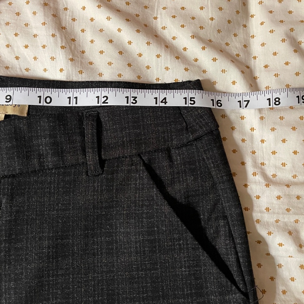 Democracy Brown Plaid High Rise straight Leg Crop Pants size 8 - Picture 5 of 7